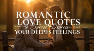 Romantic Love Quotes to Express Your Deepest Feelings