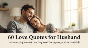 60 Love Quotes for Husband — Heartfelt Words That Speak from the Soul