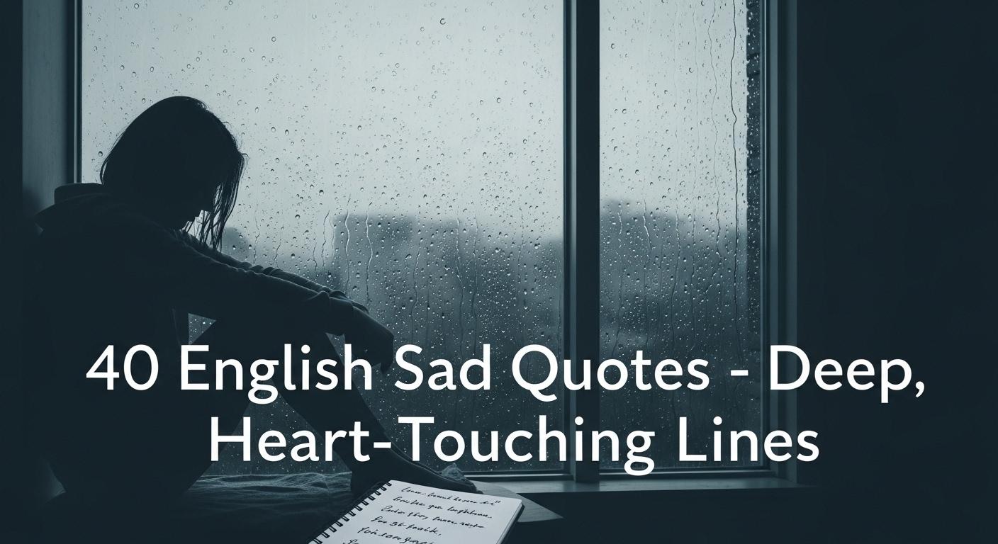 Sad Script About Life 40 English Sad Quotes: Deep, Heart-Touching Lines for When Life Feels Heavy