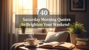 40 Saturday Morning Quotes to Brighten Your Weekend