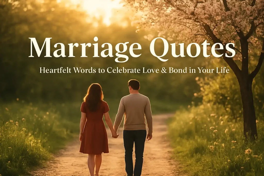50 Marriage Quotes – Heartfelt Words to Celebrate Love & Bond in Your Life
