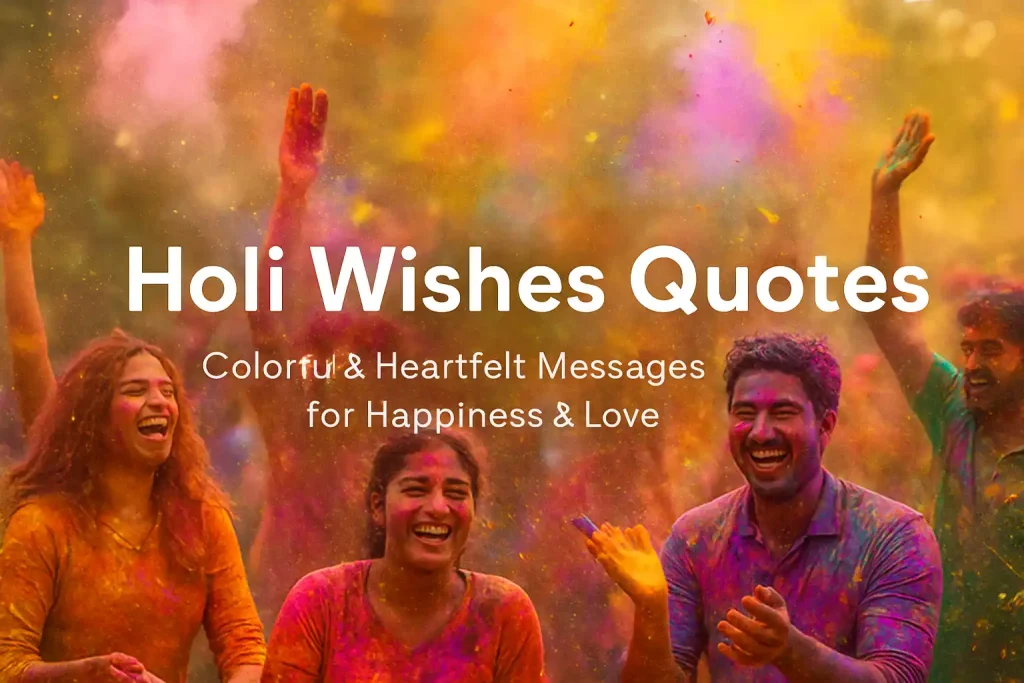 50 Beautiful Holi Wishes Quotes – Heartfelt, Colorful & Inspirational Messages for Happiness and Love