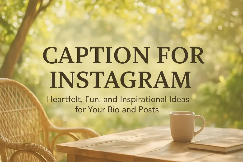 50 Caption for Instagram – Heartfelt, Fun, and Inspirational Ideas for Your Bio and Posts