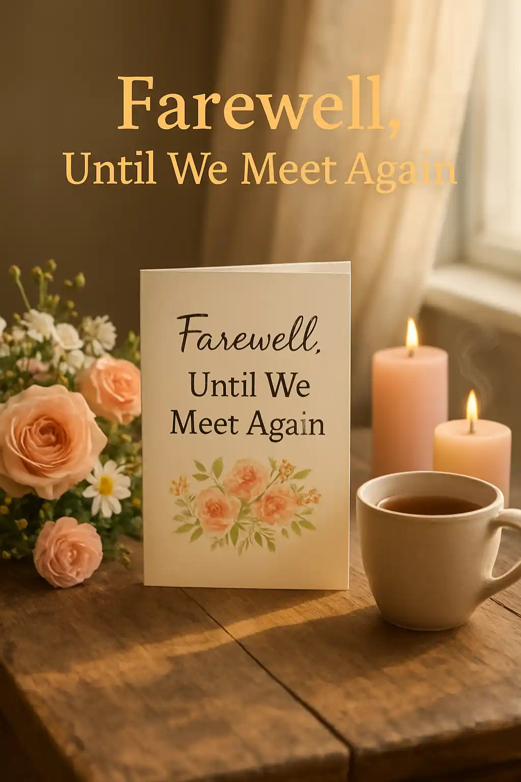 farewell greeting card for goodbye