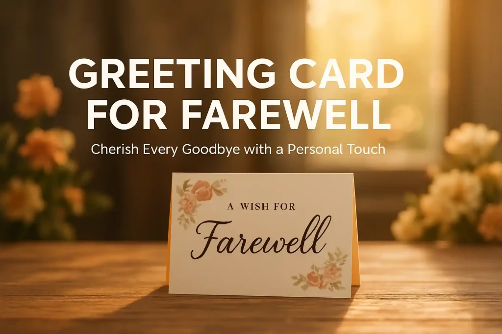 50 Quotes – Heartfelt and Creative Greeting Cards for Farewell Moments to Cherish Forever
