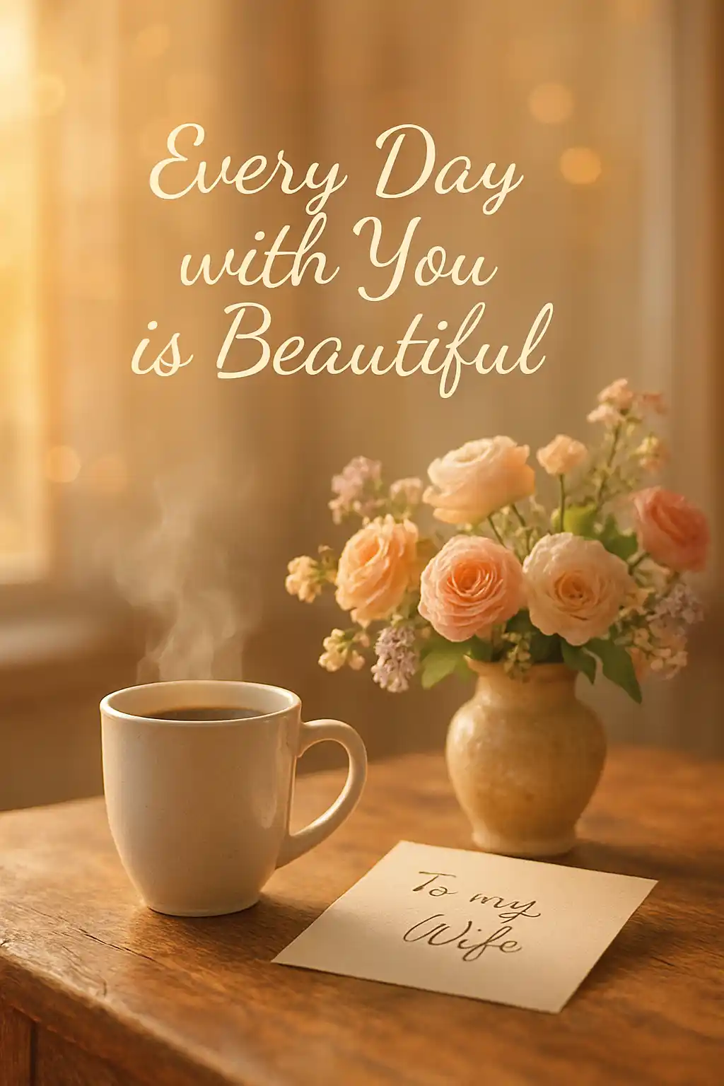 Sweet Daily Greetings Card Messages for Wife