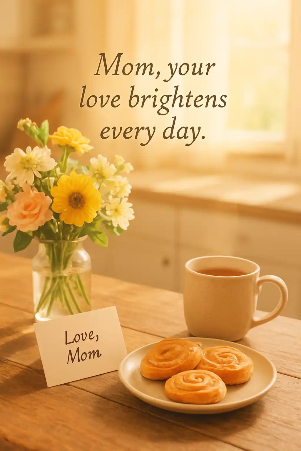 Beautiful Mom Greeting Card Quotes