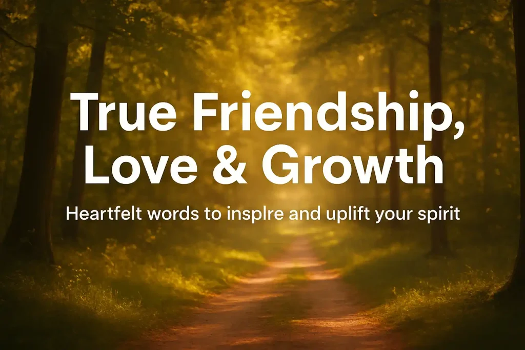 50 Quotes About True Friendship, Challenges, Love, Life & Growth – Heartfelt Words to Inspire You